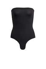 ALAÏA Strapless Bodysuit in Noir, view 1, click to view large image.