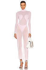 ALAÏA Second Skin Bodysuit in Parme, view 4, click to view large image.