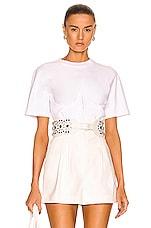 ALAÏA Corset T-Shirt in Blanc, view 1, click to view large image.