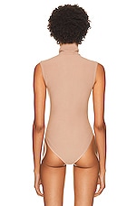 ALAÏA Angie Bodysuit in Nude, view 4, click to view large image.