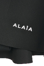 ALAÏA Swim Skirt in Noir ALA?A, view 6, click to view large image.