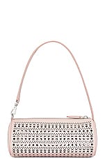 ALAÏA Tube Shoulder Bag in Rose Dragee, view 3, click to view large image.