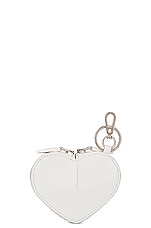 ALAÏA Mini Le Coeur Pouch in Blanc Optique, view 2, click to view large image.