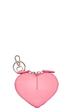 ALAÏA Mini Le Coeur Pouch in Candy, view 1, click to view large image.