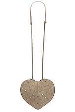 ALAÏA Le Coeur Bag in Gris Taupe, view 3, click to view large image.
