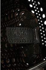 ALAÏA Mina North South Tote Bag in Noir, view 7, click to view large image.