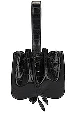ALAÏA Rose Marie Bag in Noir, view 3, click to view large image.