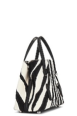 ALAÏA Mina 16 Handbag in Blanc & Noir, view 5, click to view large image.