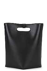 ALAÏA Folded Tote Bag in Noir, view 4, click to view large image.