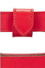 ALAÏA Folded Small Tote Bag in Rouge Vif, view 8, click to view large image.