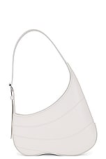 ALAÏA Djinn Zipped Hobo Bag in Ivorie, view 3, click to view large image.