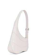 ALAÏA Djinn Zipped Hobo Bag in Ivorie, view 4, click to view large image.