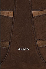 ALAÏA Delta Hobo Bag in Brun Fonce, view 5, click to view large image.
