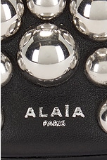 ALAÏA Mini Ring Bucket Bag in Noir, view 7, click to view large image.