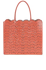 ALAÏA Garance 36 Leather Tote in Namibie, view 1, click to view large image.