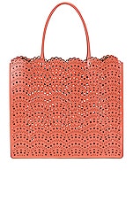 ALAÏA Garance 36 Leather Tote in Namibie, view 3, click to view large image.
