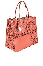 ALAÏA Garance 36 Leather Tote in Namibie, view 4, click to view large image.