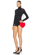 ALAÏA Le Coeur Bag in Rouge Vermillon, view 2, click to view large image.