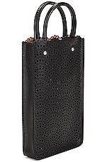 ALAÏA Garance Phone Bag in Noir, view 4, click to view large image.