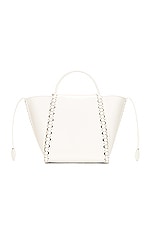 ALAÏA Le Hinge Bag in Blanc Optique, view 3, click to view large image.
