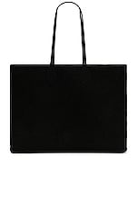 ALAÏA Small Tote Bag in Noir, view 2, click to view large image.