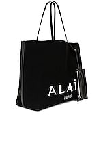 ALAÏA Big Tote Bag in Noir, view 3, click to view large image.