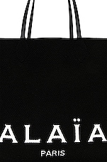 ALAÏA Big Tote Bag in Noir, view 6, click to view large image.