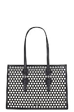 ALAÏA Flat Mina Small Bag in Noir, view 1, click to view large image.