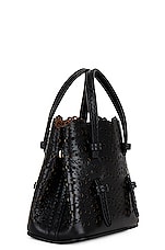 ALAÏA Mini Mina Shoulder Bag in Noir, view 5, click to view large image.