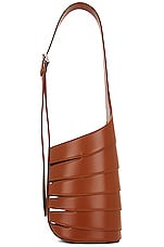 ALAÏA Small Babel Fringe Hobo Bag in Cognac, view 1, click to view large image.