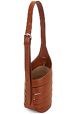ALAÏA Small Babel Fringe Hobo Bag in Cognac, view 5, click to view large image.