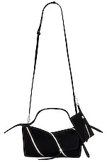 ALAÏA Le Zip Shoulder Bag in Noir, view 1, click to view large image.