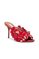 ALAÏA Confetti Mule in Red, view 2, click to view large image.