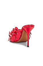 ALAÏA Confetti Mule in Red, view 3, click to view large image.