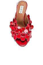 ALAÏA Confetti Mule in Red, view 4, click to view large image.