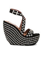 ALAÏA Espadrille Wedge in Noir, view 1, click to view large image.