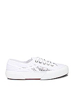 ALAÏA Superga Sneaker in Blanc Casse, view 1, click to view large image.