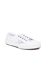 ALAÏA Superga Sneaker in Blanc Casse, view 2, click to view large image.