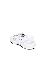 ALAÏA Superga Sneaker in Blanc Casse, view 3, click to view large image.