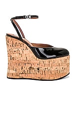 ALAÏA Wedge Pump in Noir, view 1, click to view large image.