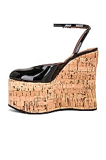 ALAÏA Wedge Pump in Noir, view 5, click to view large image.