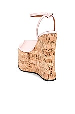 ALAÏA Wedge Pump in Rose Dragee, view 3, click to view large image.
