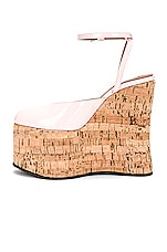 ALAÏA Wedge Pump in Rose Dragee, view 5, click to view large image.