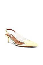 ALAÏA Slingback Pump in Jaune Pale, view 2, click to view large image.