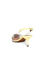 ALAÏA Slingback Pump in Jaune Pale, view 3, click to view large image.
