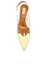 ALAÏA Slingback Pump in Jaune Pale, view 4, click to view large image.