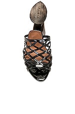 ALAÏA Sculpture Mule Sandal in Noir, view 4, click to view large image.