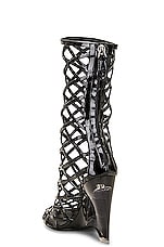 ALAÏA Wedge Boot in Noir, view 3, click to view large image.