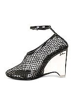 ALAÏA Wedge Pump in Noir, view 5, click to view large image.