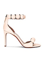 ALAÏA Leather Bombe Sandals in Galet, view 1, click to view large image.